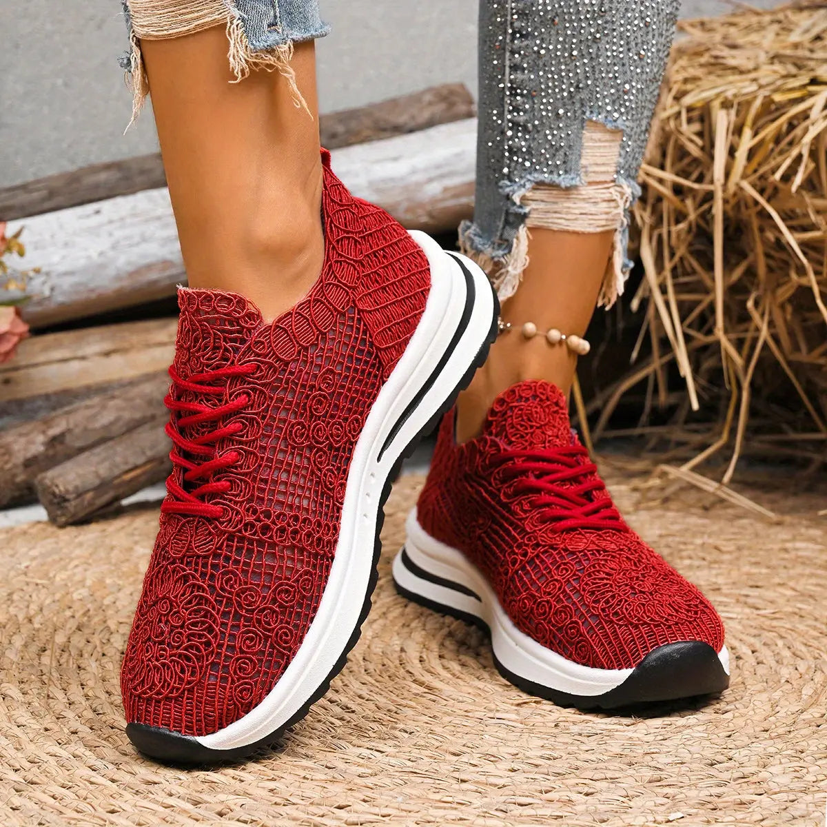Baskets Respirantes Beige–Confort Maximal & Élégance Quotidienne | GOOD FEET GOOD FEET