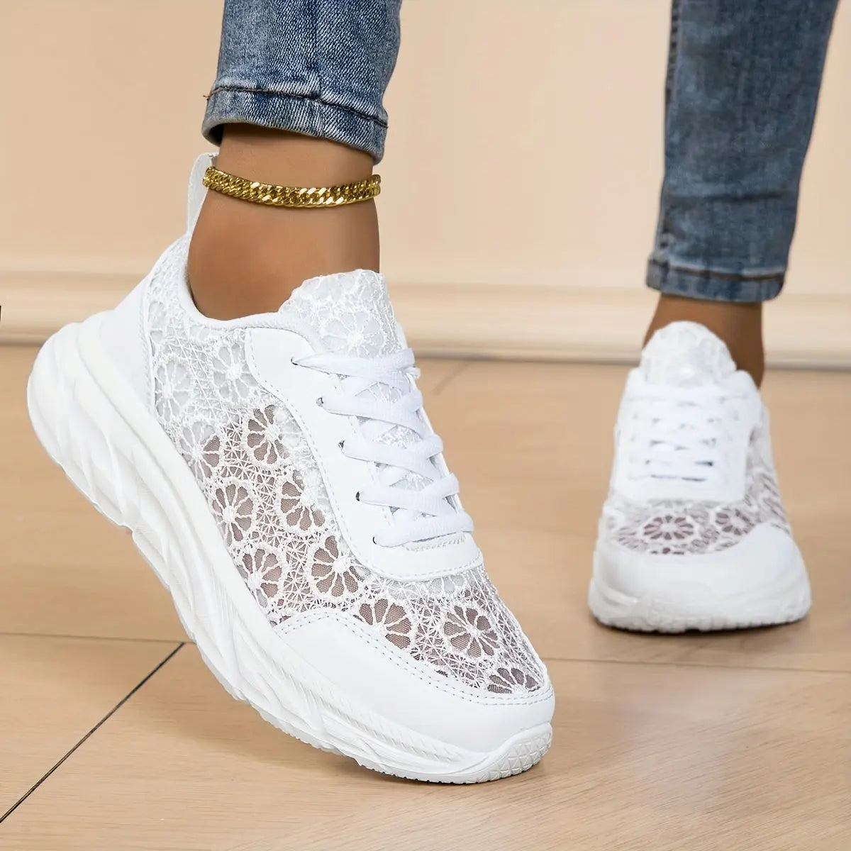 Baskets Basses Fleuries Femme–Confort Maximal & Élégance Estivale | GOOD FEET GOOD FEET