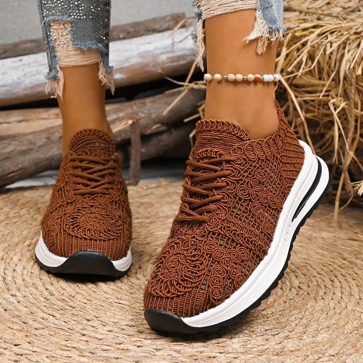 Baskets Respirantes Beige–Confort Maximal & Élégance Quotidienne | GOOD FEET GOOD FEET