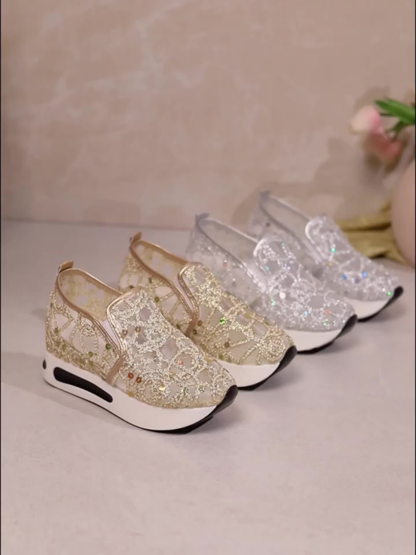 GOOD FEET Slip-On Sequins – Confort &amp; Élégance pour Marcher Chaque Jour 👟 - GOOD FEET