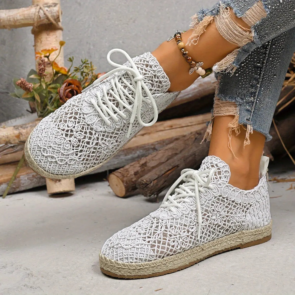 Baskets Blanches en Maille–Confort Maximal & Style Polyvalent | GOOD FEET GOOD FEET