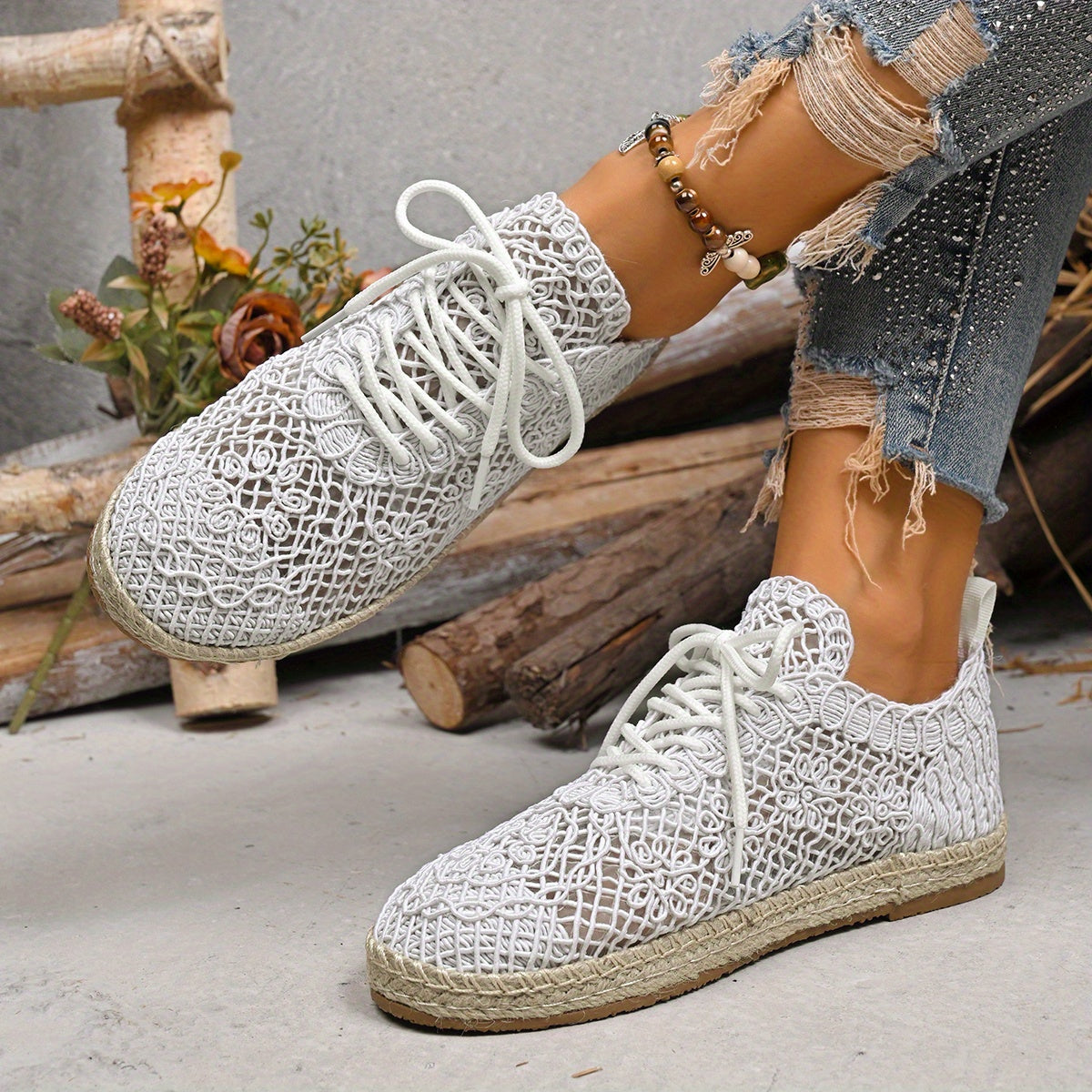 Baskets Blanches en Maille GOOD FEET – Confort &amp; Maintien Réglable (50+) 👟🤍 - GOOD FEET