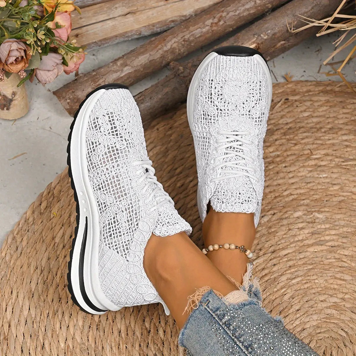 Baskets Respirantes Beige–Confort Maximal & Élégance Quotidienne | GOOD FEET GOOD FEET
