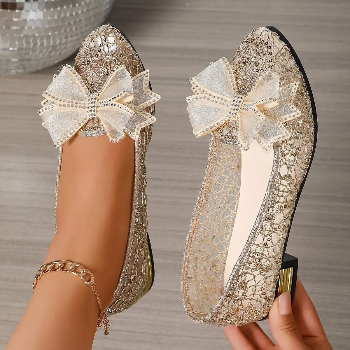 Chaussures à enfiler à bout pointu GOOD FEET–Confort et élégance avec nœud 👠✨ GOOD FEET