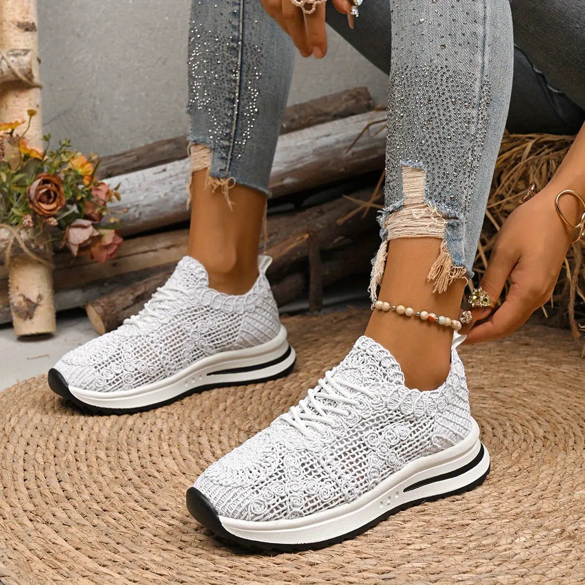 Baskets Respirantes Beige–Confort Maximal & Élégance Quotidienne | GOOD FEET GOOD FEET