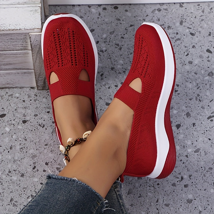 Baskets d'été respirantes slip-on–blanc, confort chic 50+ 👟☀️ GOOD FEET