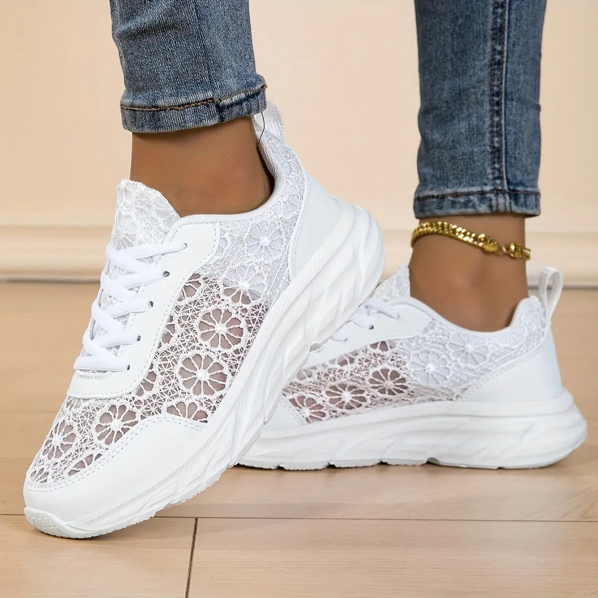 Baskets Basses Fleuries Femme–Confort Maximal & Élégance Estivale | GOOD FEET GOOD FEET