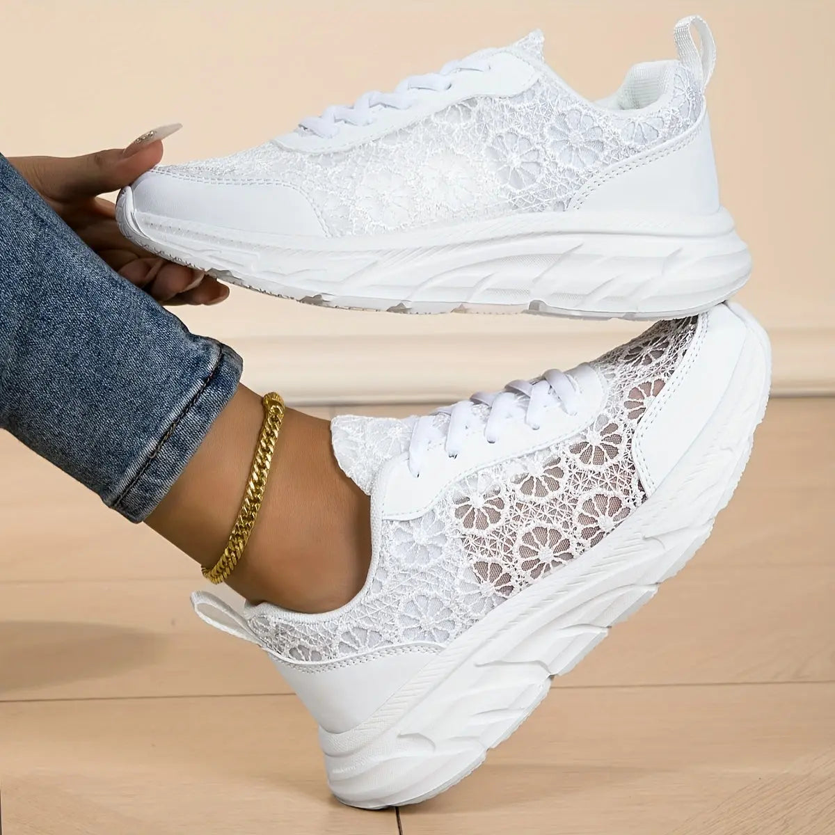 Baskets Basses Fleuries Femme–Confort Maximal & Élégance Estivale | GOOD FEET GOOD FEET