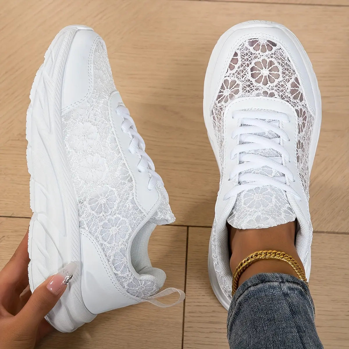 Baskets Basses Fleuries Femme–Confort Maximal & Élégance Estivale | GOOD FEET GOOD FEET