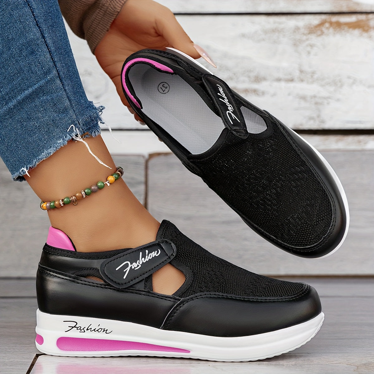 Baskets à Enfiler Respirantes GOOD FEET – Confort &amp; Style Quotidien 👟🌸 - GOOD FEET