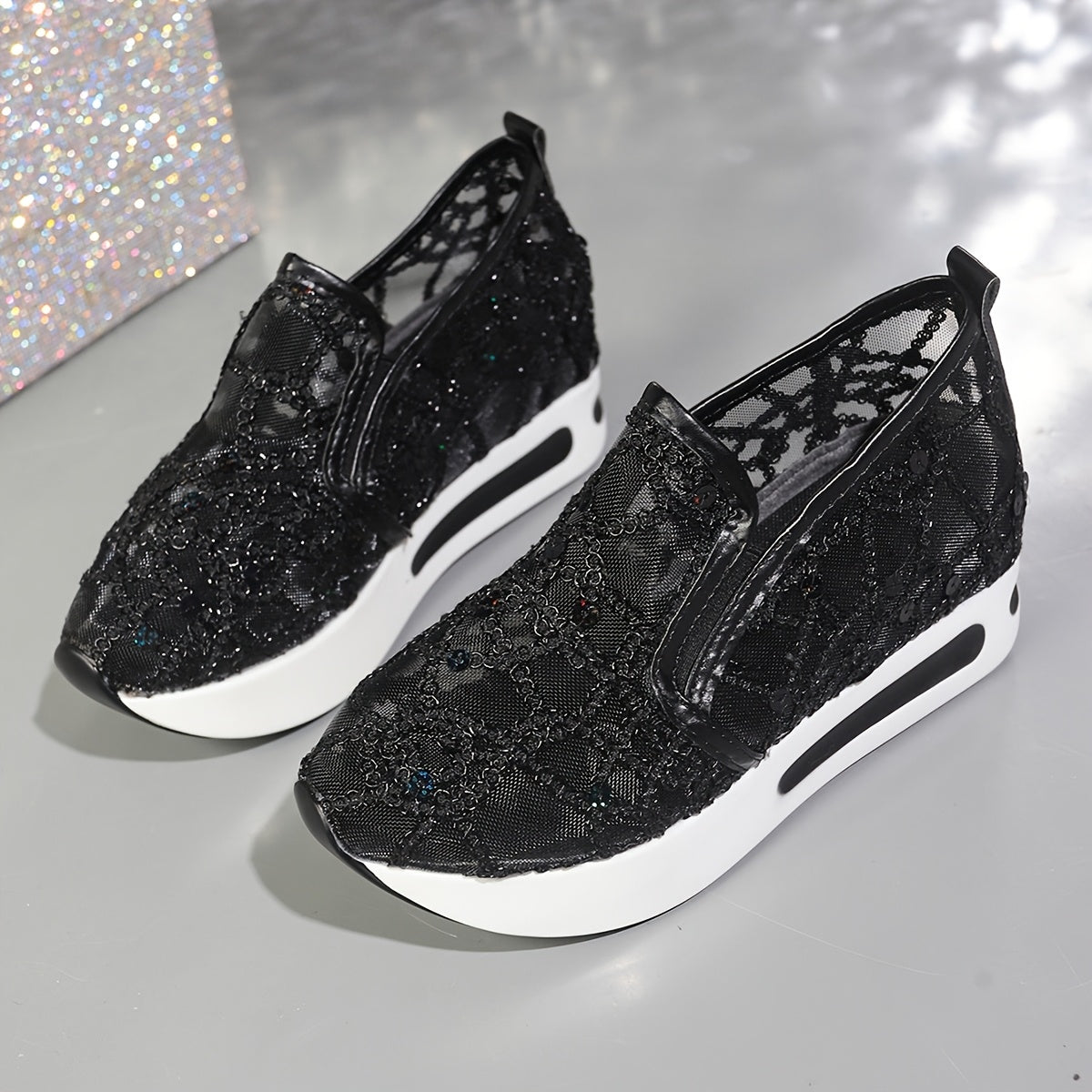 GOOD FEET Slip-On Sequins – Confort &amp; Élégance pour Marcher Chaque Jour 👟 - GOOD FEET