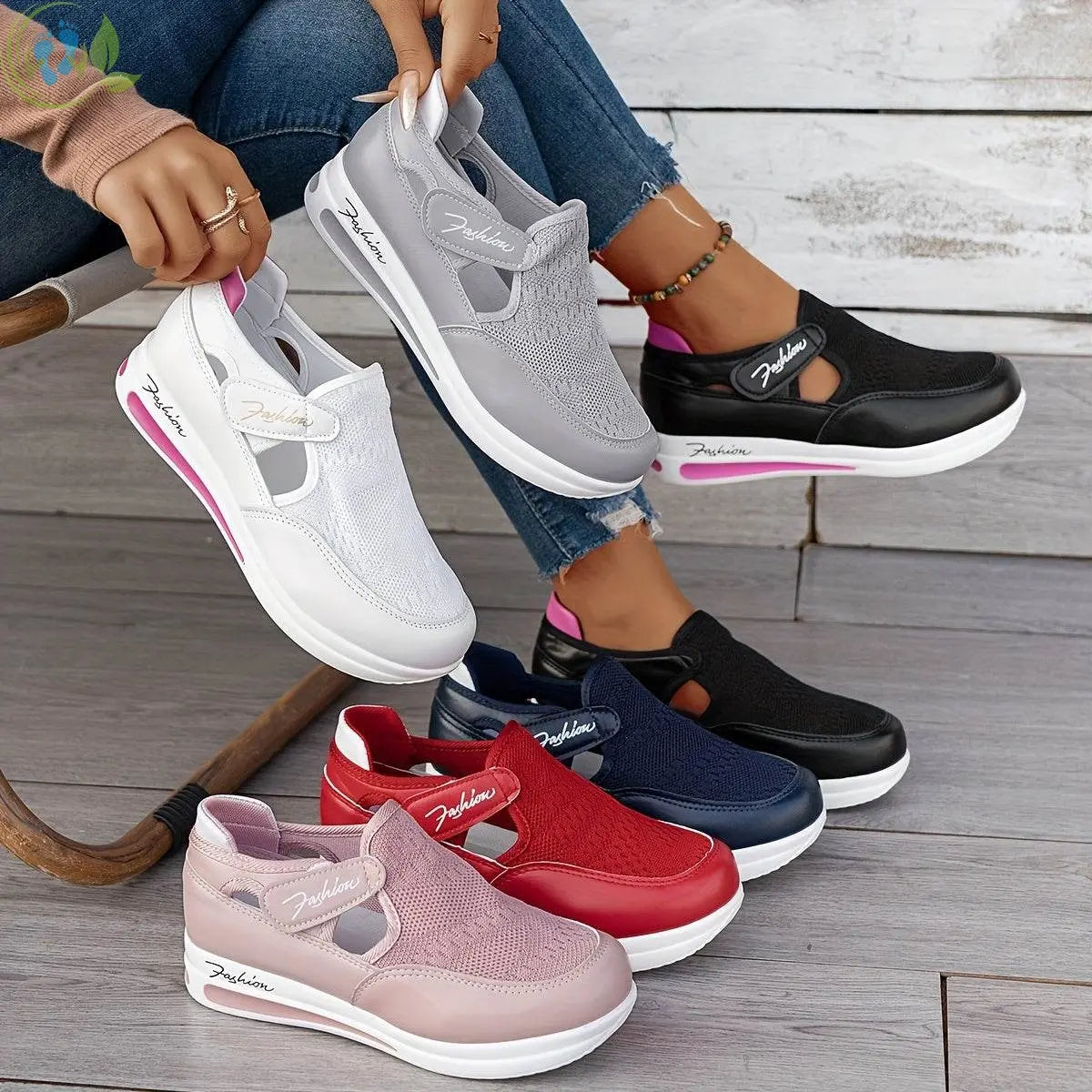 Baskets à Enfiler Respirantes GOOD FEET – Confort &amp; Style Quotidien 👟🌸 - GOOD FEET