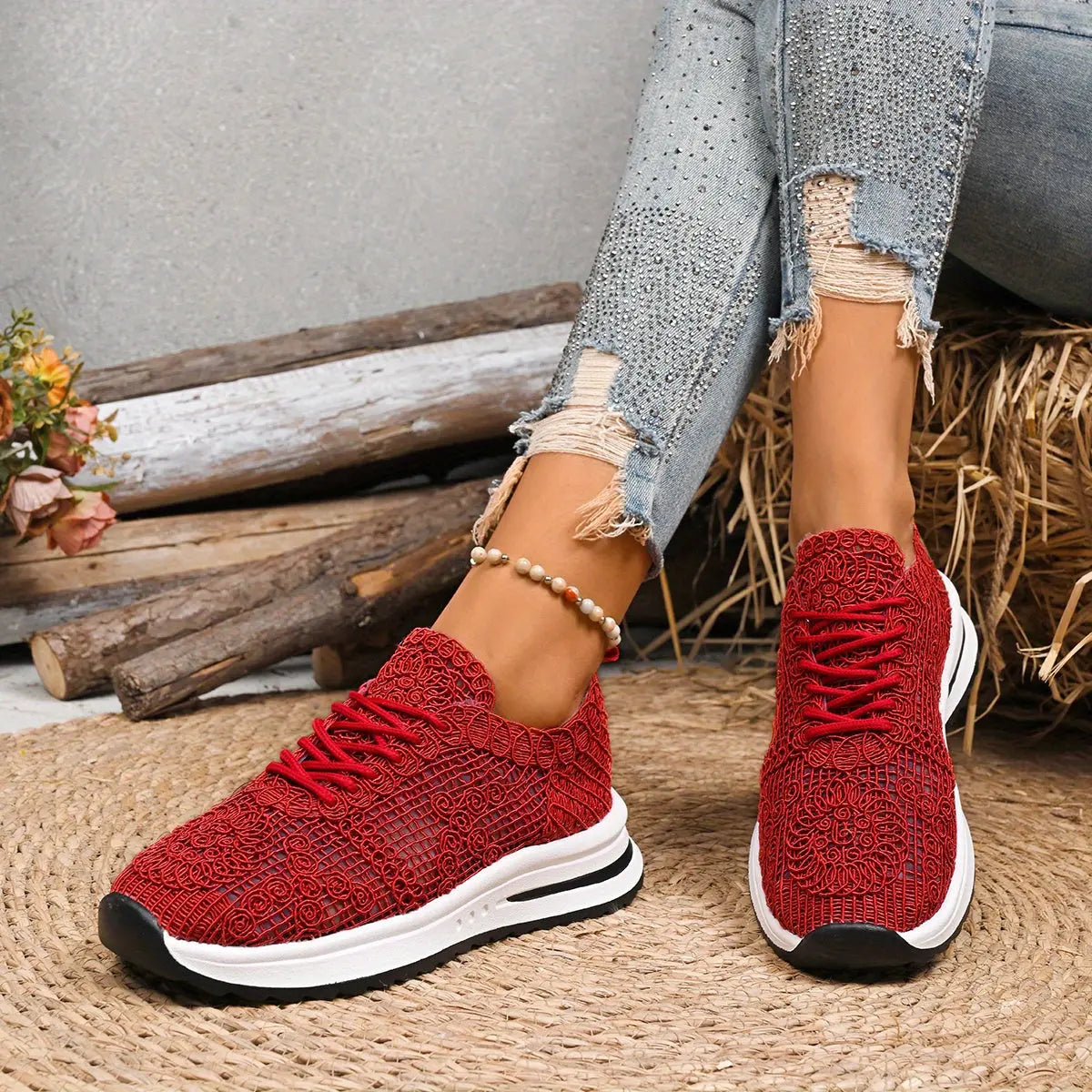 Baskets Respirantes Beige–Confort Maximal & Élégance Quotidienne | GOOD FEET GOOD FEET