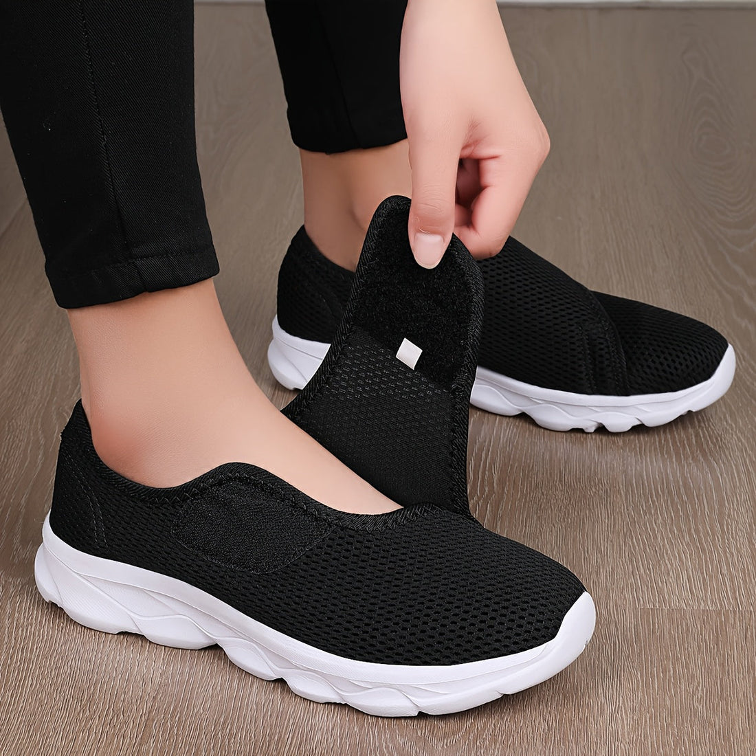 Chaussures orthopédiques à scratch–largeur confort (50+) 👟 GOOD FEET