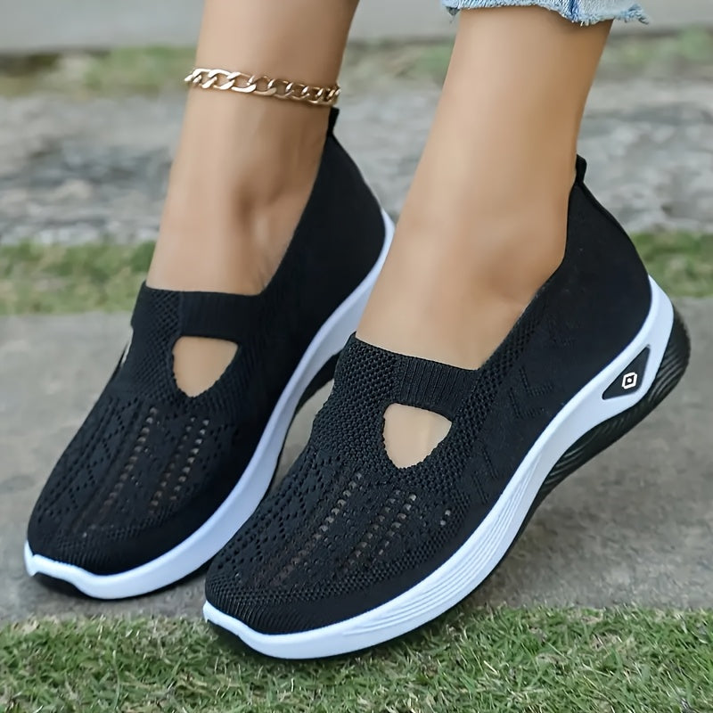 Baskets d'été respirantes slip-on–blanc, confort chic 50+ 👟☀️ GOOD FEET