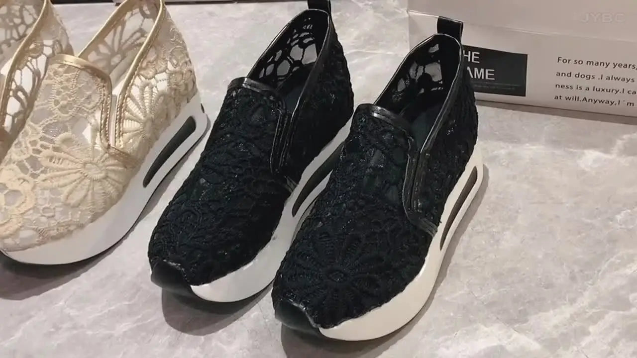 Baskets à Lacets Femme à Trous GOOD FEET–Confort & Style Quotidien 👟🌬️ GOOD FEET